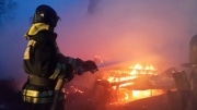 В Донском на пожаре пострадал человек