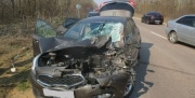 В Кимовском районе легковушка «влетела» в грузовую «Газель»