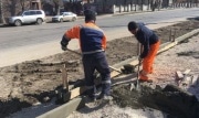 В Новомосковске ремонтируют дорогу от ГП \"Линия\" до деревни Кресты