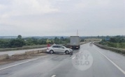 На дороге Тула — Новомосковск легковушка врезалась в бетонный блок