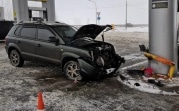 В Тульской области Hyundai протаранил колонку АЗС: пострадал ребенок
