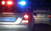 Погоню за пьяным водителем BMW в Алексине снял видеорегистратор гаишников