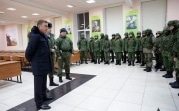 Алексей Дюмин напутствовал мобилизованных туляков перед отправкой в зону спецоперации