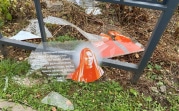 В Кимовском парке вандалы разгромили стенды, посвященные святой Матроне Московской и князю Дмитрию Донскому