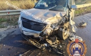 В Узловском районе Lada влетела на встречке в Skoda
