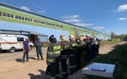 Пожарные провели учения на предприятии в Узловском районе