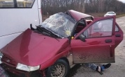 Под Богородицком в жутком ДТП с автобусом погибли два человека