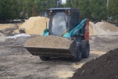 В Донском продолжается работа по строительству сквера
