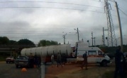 В Новомосковске «Лада» въехала в автоцистерну