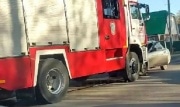 В Новомосковске \"Лада\" столкнулась с пожарной машиной