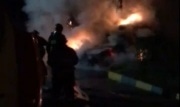 В Новомосковске вечером 9 августа сгорел автомобиль