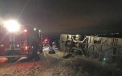 В Новомосковске перевернулся пассажирский автобус