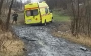 В Узловском районе скорая застряла в непролазной грязи