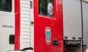 В Кимовске пожарные потушили горящий трактор