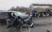 В Веневском районецистерна протаранила «Приору»