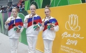 Юная гимнастка из Новомосковска Ирина Комнова выиграла золото Олимпийского фестиваля