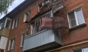 В г. Щекино балкон обрушился вместе с человеком