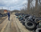 В Донском нашли свалку из автомобильных шин