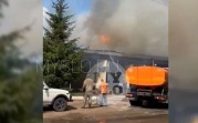 В Богородицке загорелась пожарная часть: видео В Богородицке загорелась пожарная часть