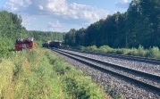 В Тульской области сошли с рельсов 12 вагонов грузового поезда