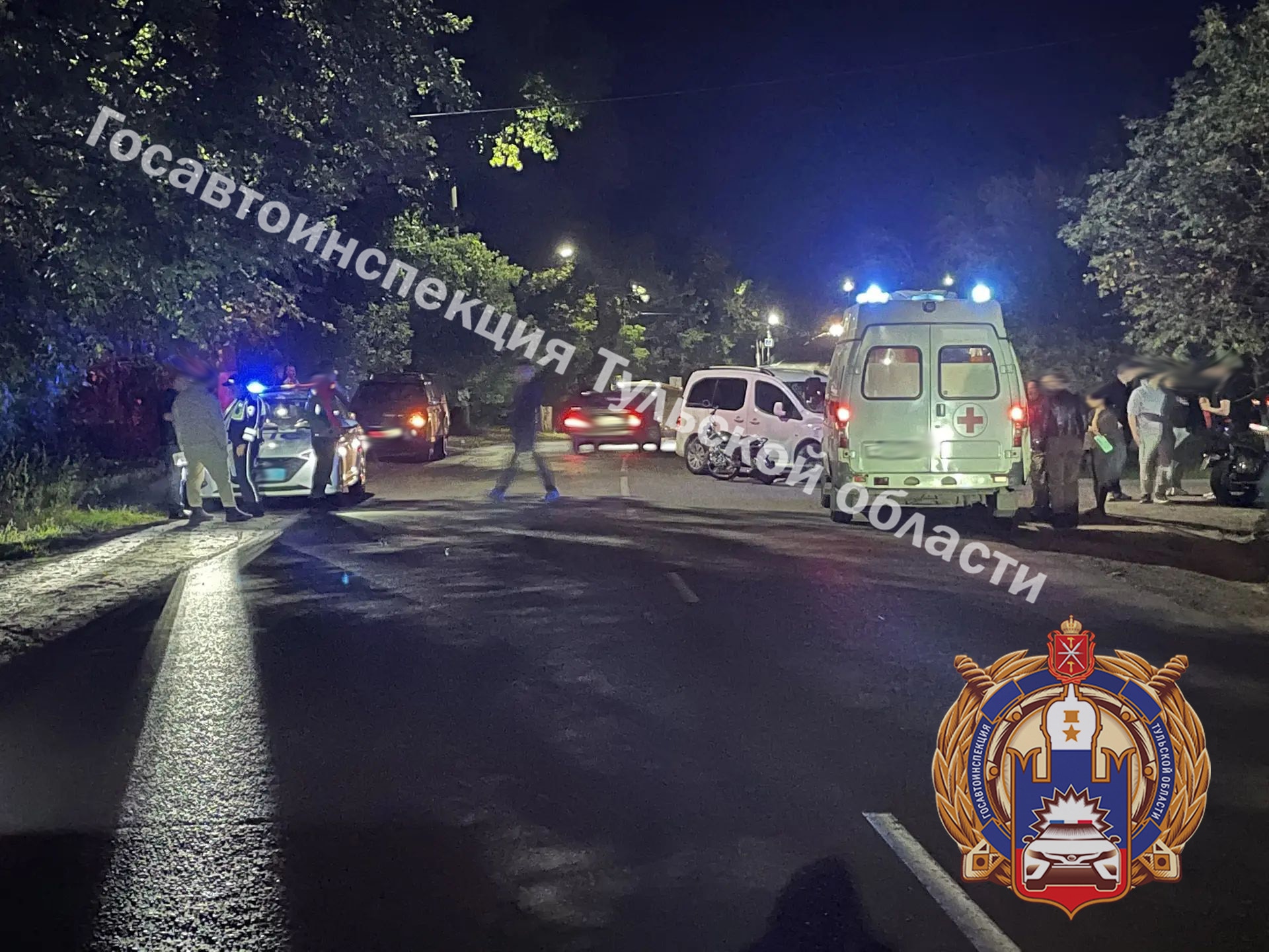 Два мотоциклиста попали в больницу после ДТП в Тульской области за сутки