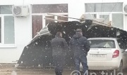 У здания ГИБДД в Донском оторвало крышу