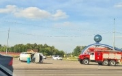 В Новомосковске «Хонда» опрокинулась после столкновения с «Ситроеном»