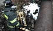 В Новомосковске на пожаре пострадал человек