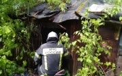 При пожаре в Донском пострадал человек