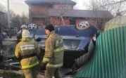 В Узловой Volkswagen влетел в забор
