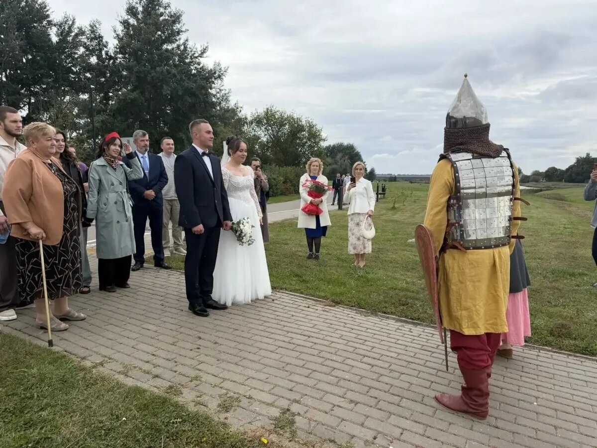 В музее-заповеднике «Куликово поле» состоялась свадьба Даниила и Евгении