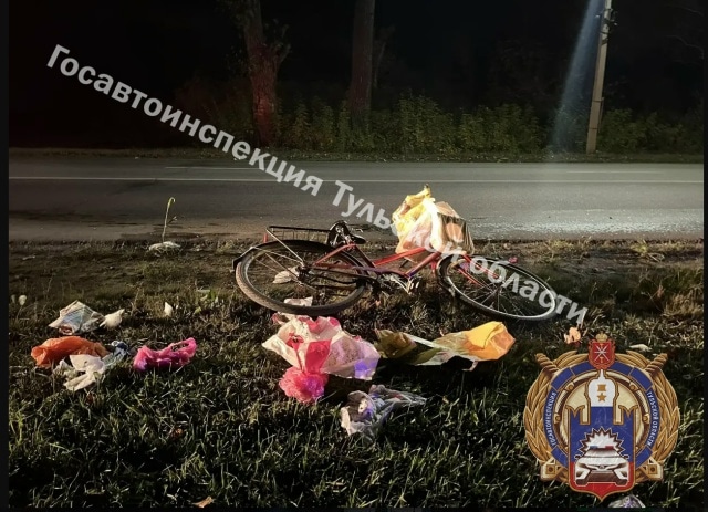 В Новомосковске вчера сбили велосипедиста